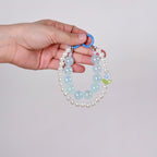 Sky Pearl Harmony Beaded Keychain Nestasia