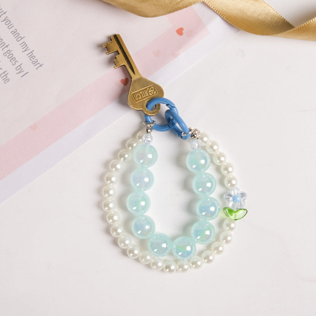 Sky Pearl Harmony Beaded Keychain Nestasia
