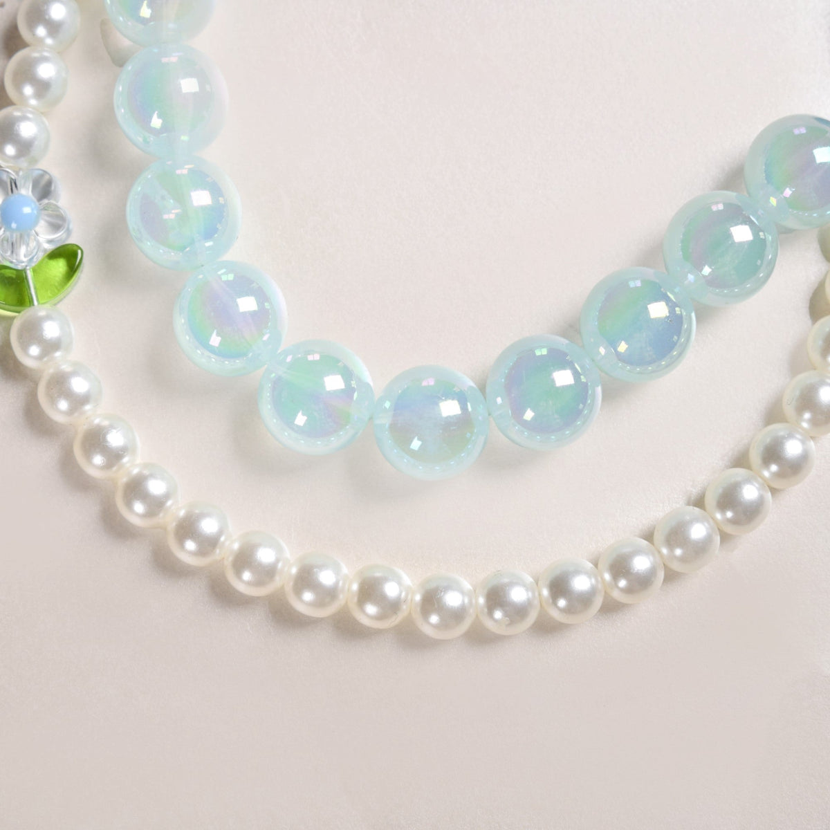 Sky Pearl Harmony Beaded Keychain Nestasia