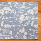 Slate Blue 6 Seater Pure Cotton Runner 185x35cm Nestasia