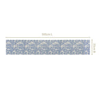 Slate Blue 6 Seater Pure Cotton Runner 185x35cm Nestasia