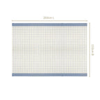 Slate Blue Pure Cotton Water Resistant 6 Seater Tablecloth 203x152cm Nestasia