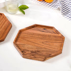 Small Octagon Wooden Serving Platter Nestasia