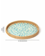 Rattan Decorative Serving Trays for Table and Home Use
