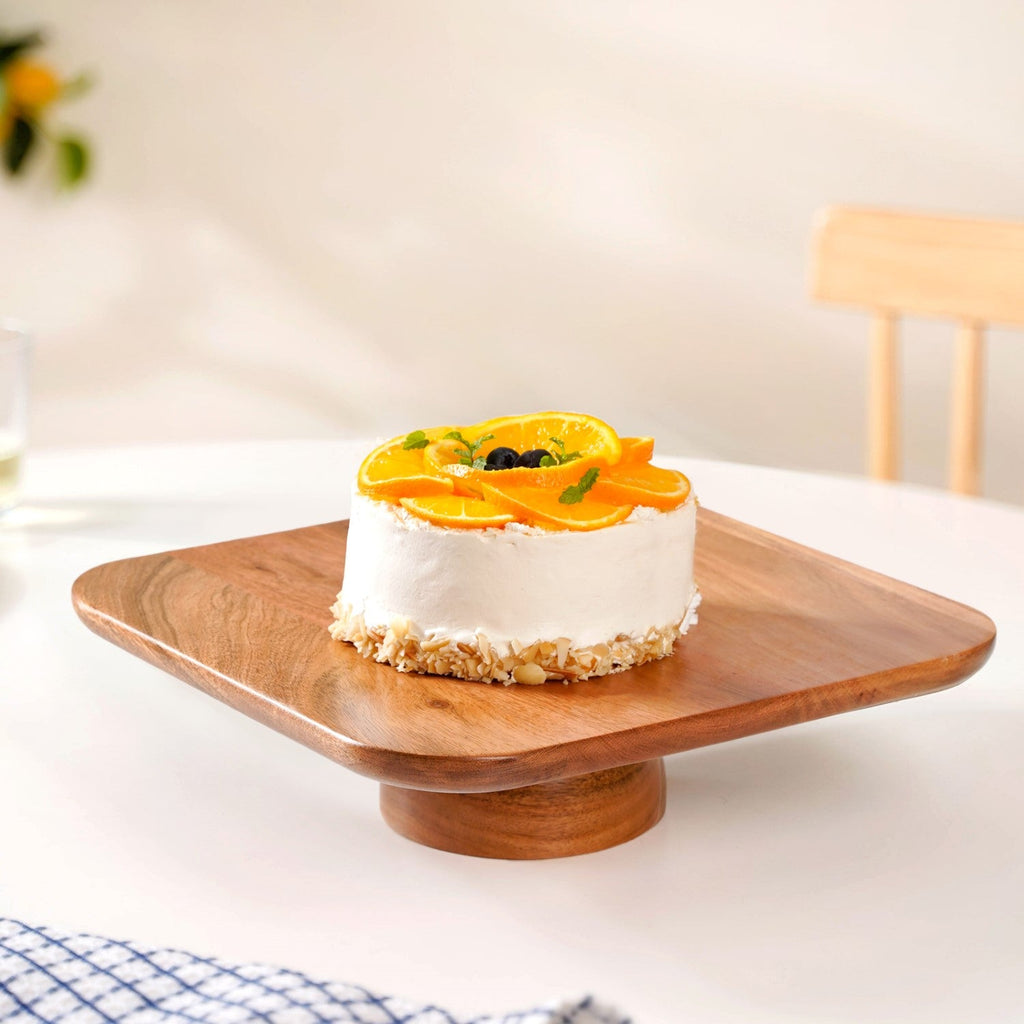 Acacia Wood Cake Stand Nestasia