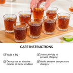 Snowflake Embossed Shot Glass Set Of 12 55ml Nestasia