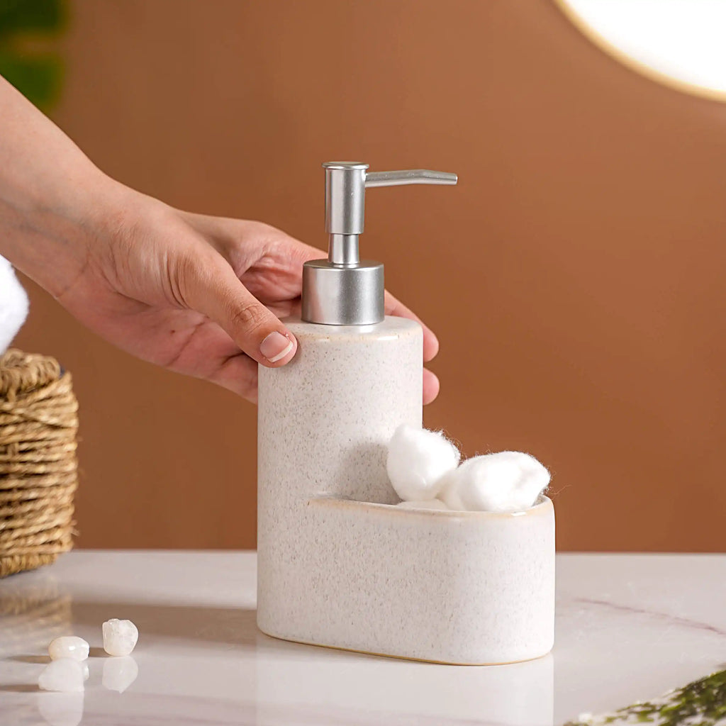 Ceramic Soap Dispenser With Stand Nestasia