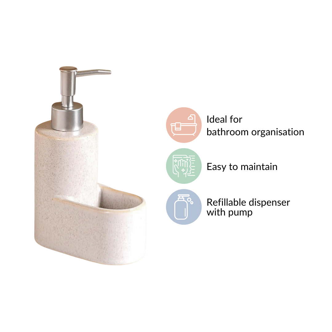 Ceramic Soap Dispenser With Stand Nestasia