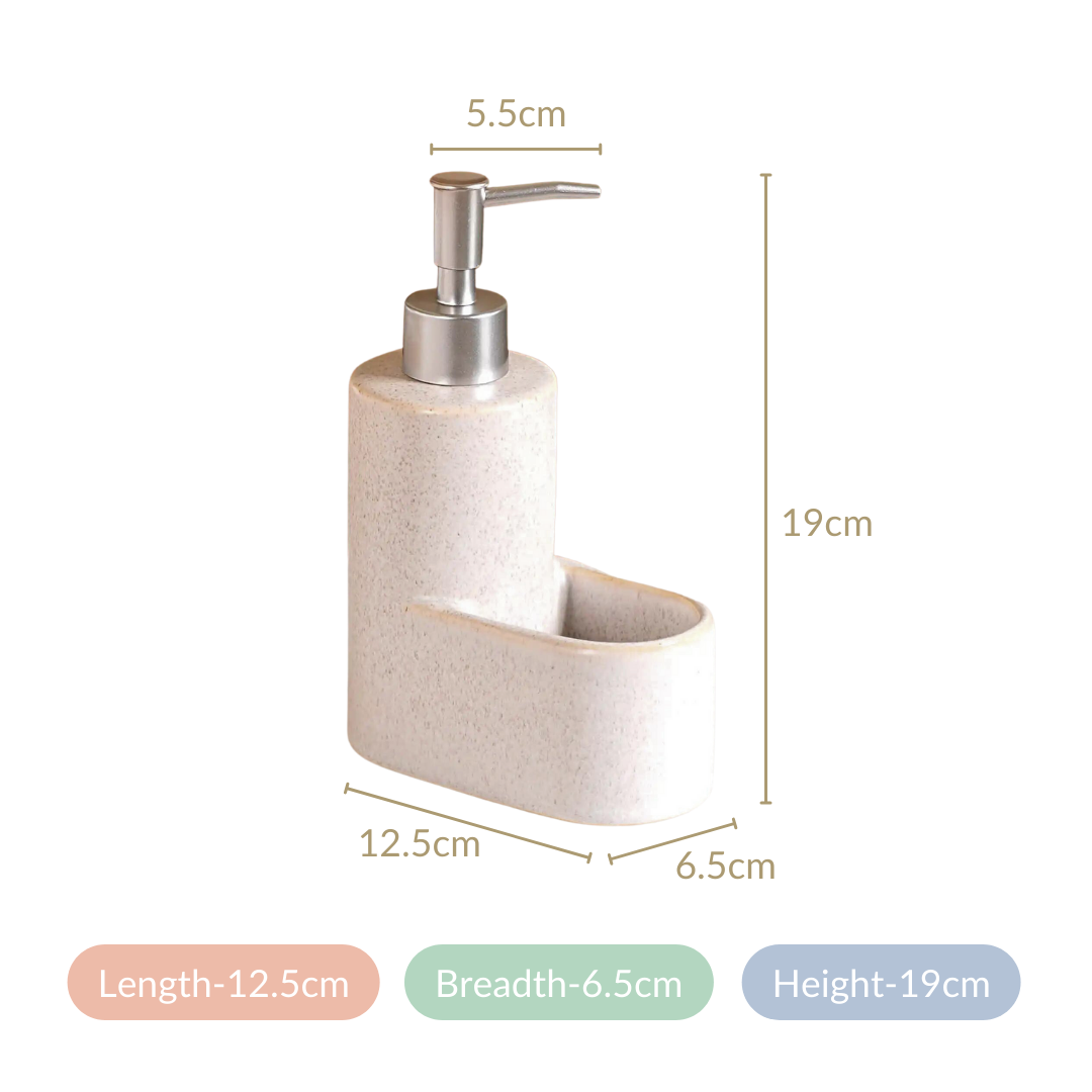 Ceramic Soap Dispenser With Stand Nestasia