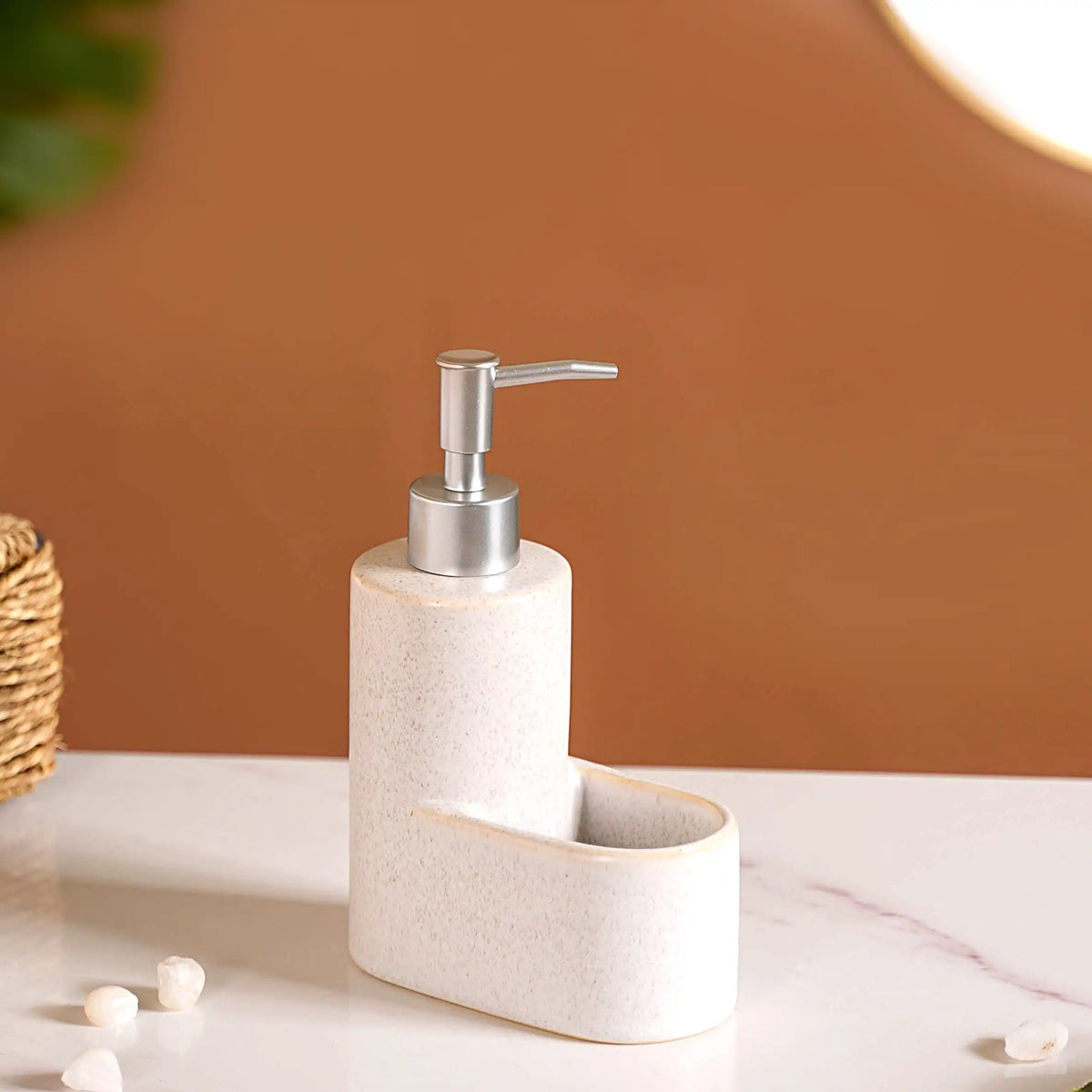 Ceramic Soap Dispenser With Stand Nestasia
