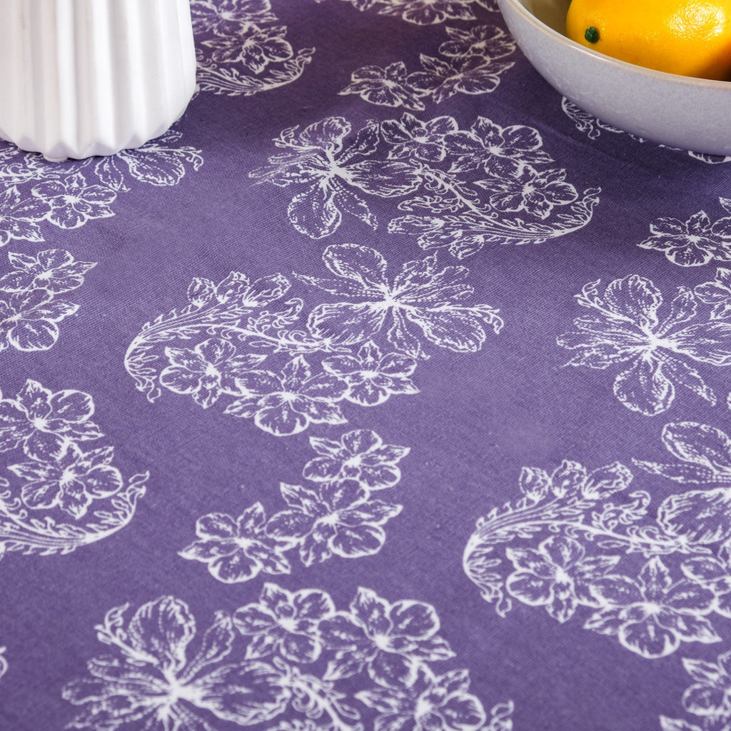 Soft Lilac Table Cloth For 6 Seater 154 x 208cm Nestasia