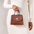 Soi Brown Handbag With Sling Strap Nestasia