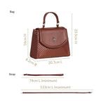 Soi Brown Handbag With Sling Strap Nestasia