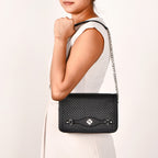 Soi Tresse Menue Sling Bag Black Nestasia