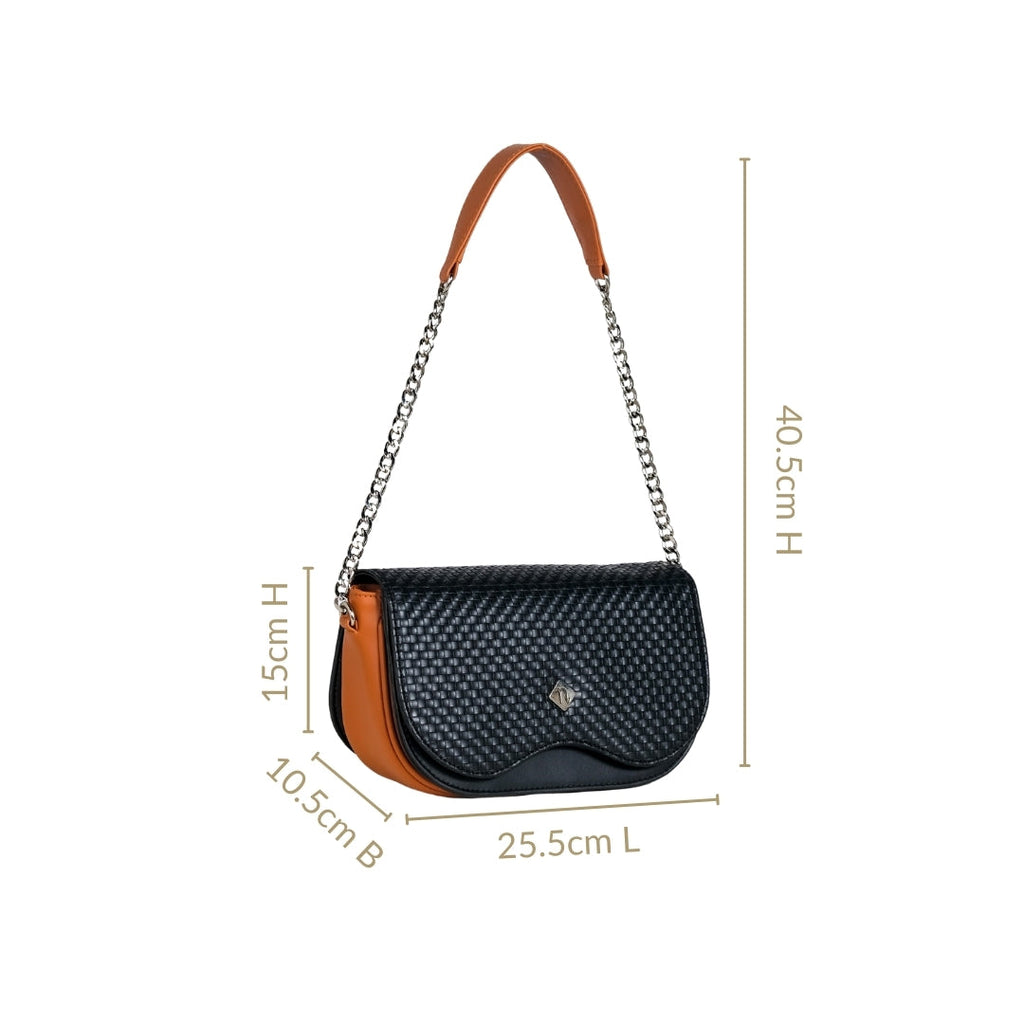 Soi Tresse Saddle Shoulder Bag Nestasia