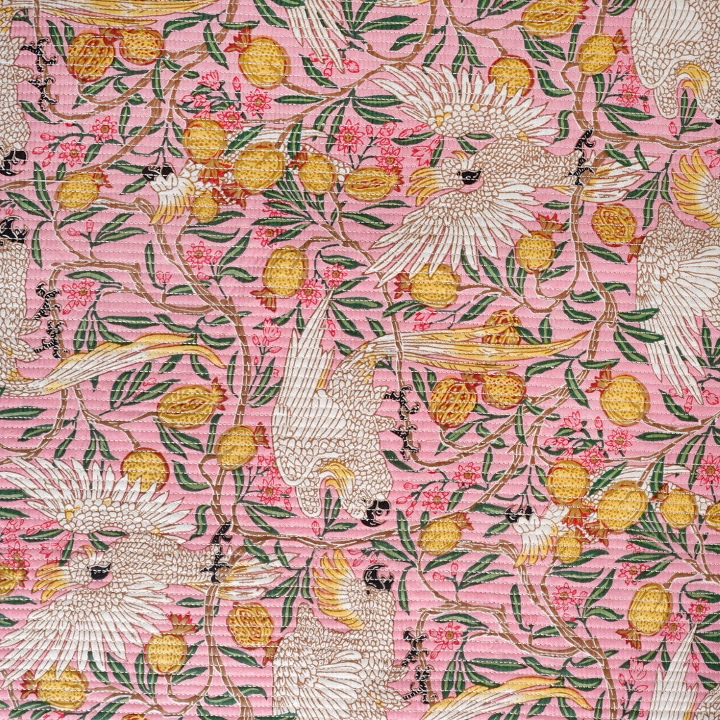 Songbird Quilted Cotton Quilted Bedcover 250x220cm Nestasia