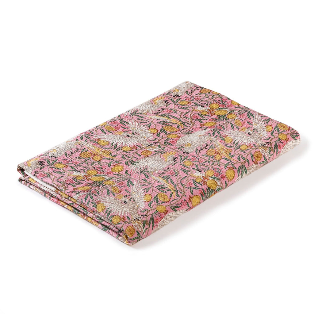 Songbird Quilted Cotton Quilted Bedcover 250x220cm Nestasia