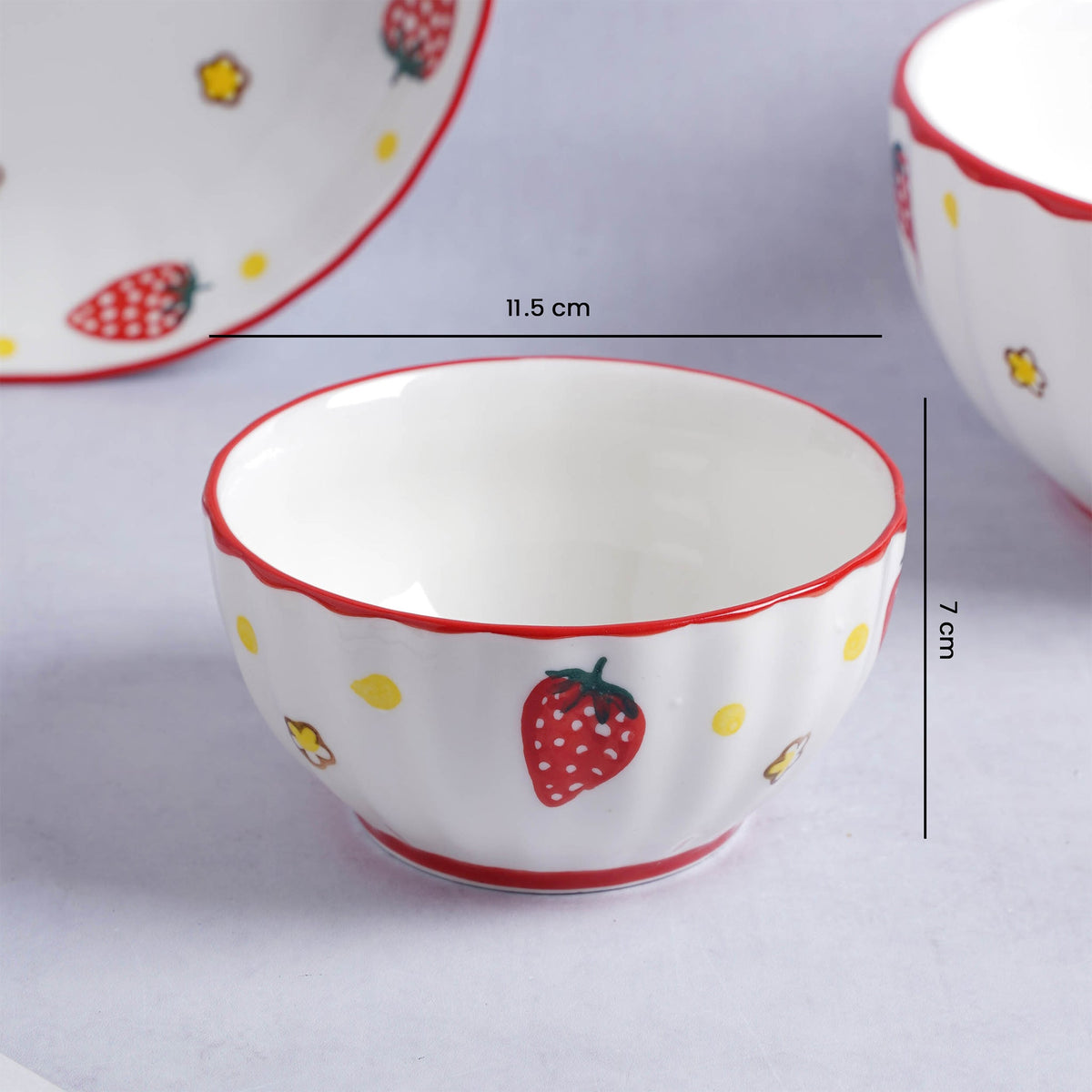 Strawberry 8 Piece Dinner Set For 2 Nestasia