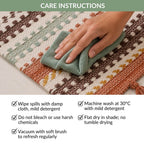 Spice Route Machine Washable Floor Runner 130x50cm Nestasia