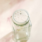 Set Of 10 Glass Jars With Wooden Storage Rack For Kitchen Nestasia
