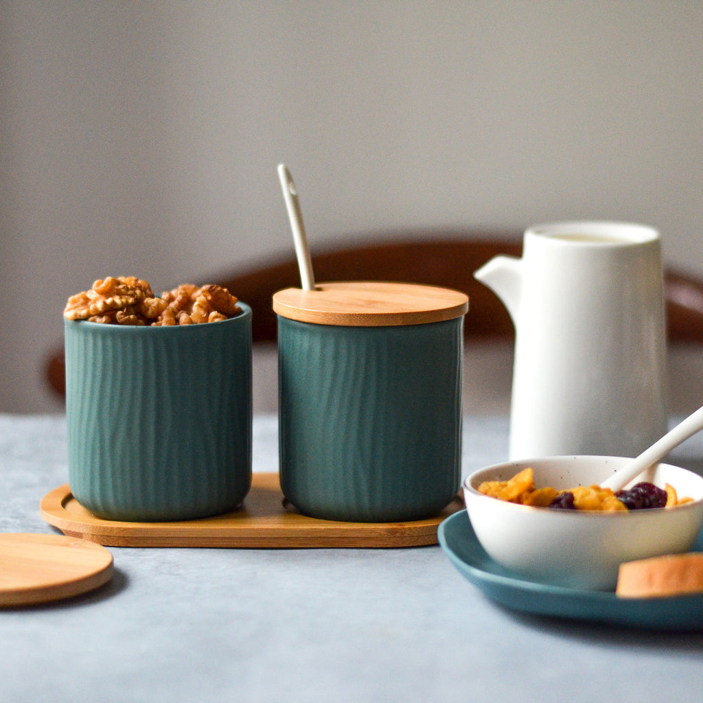 Green Spice Jar Set Nestasia