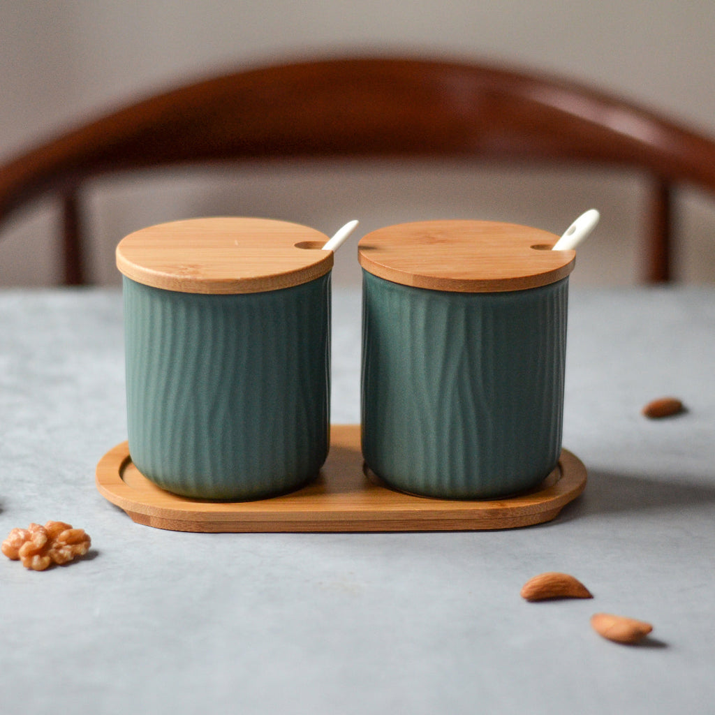 Green Spice Jar Set Nestasia