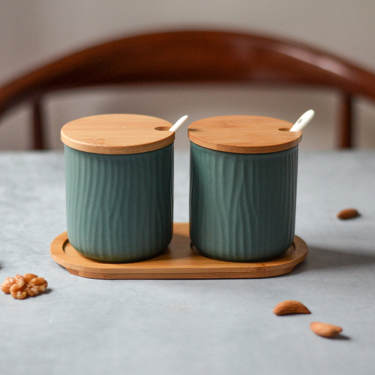 Green Spice Jar Set Nestasia
