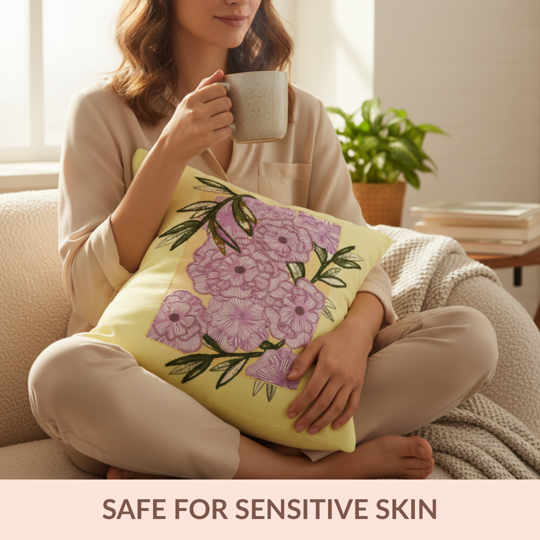 Spring Bloom Highlight Embroidered Cushion Cover 40x40cm Nestasia