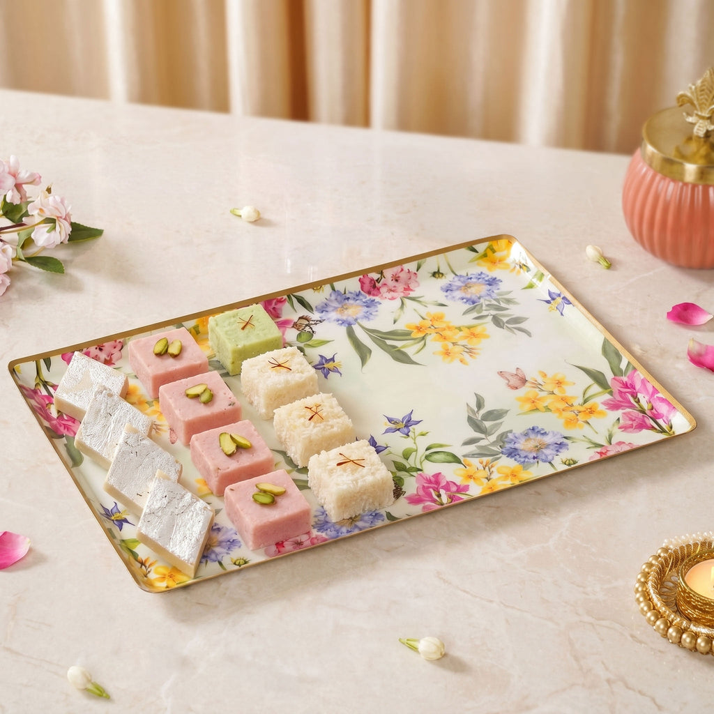 Spring Bloom Tray In Gift Box Nestasia
