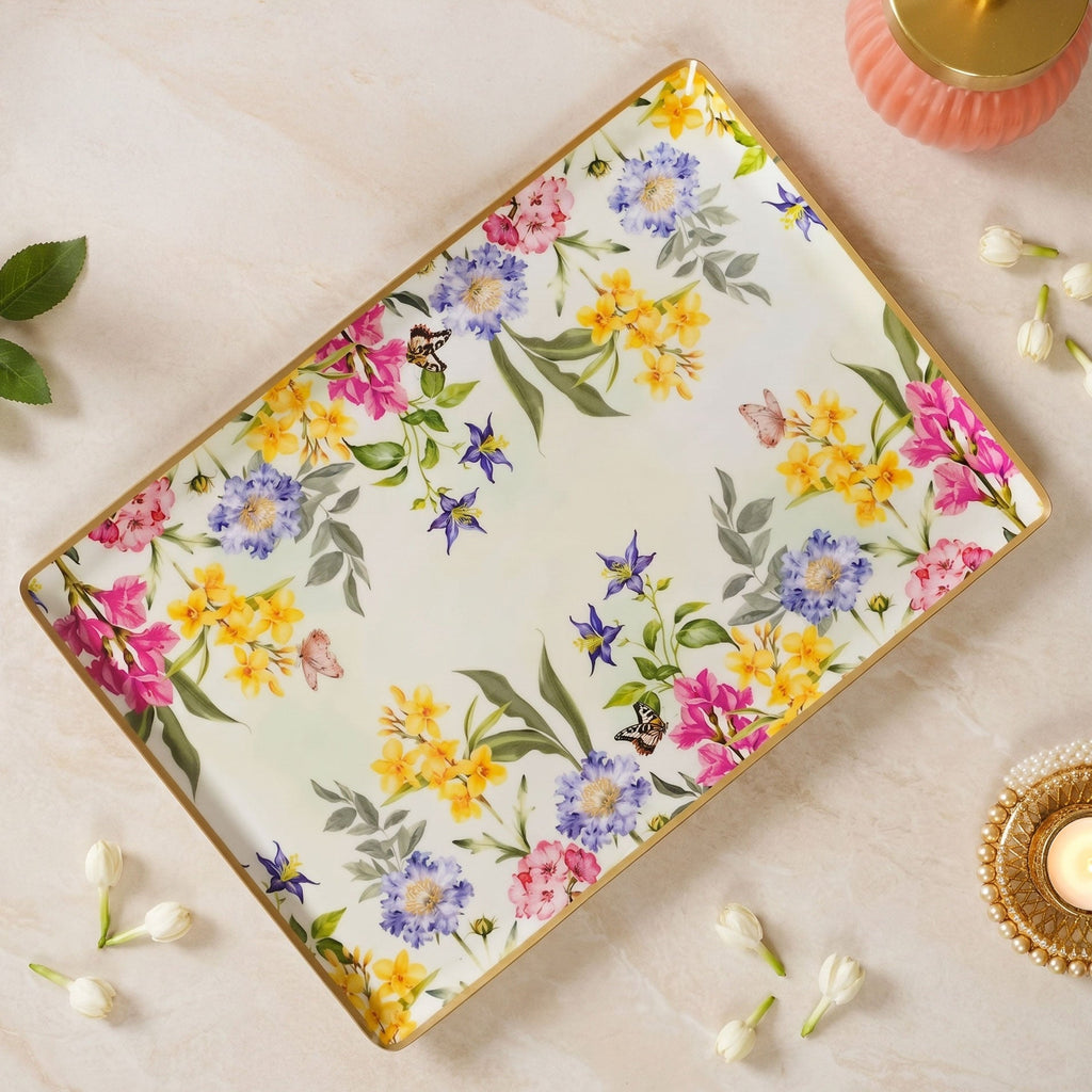 Spring Bloom Tray In Gift Box Nestasia