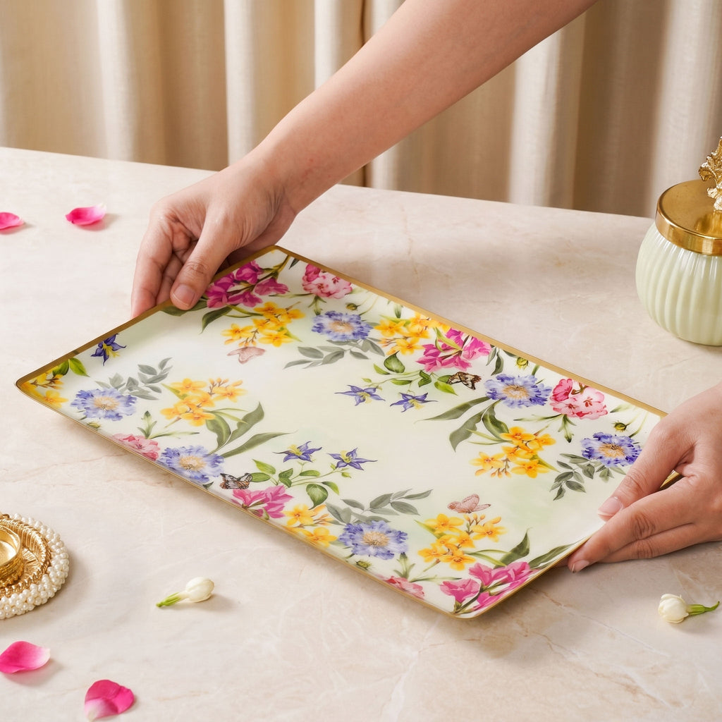 Spring Bloom Tray In Gift Box Nestasia