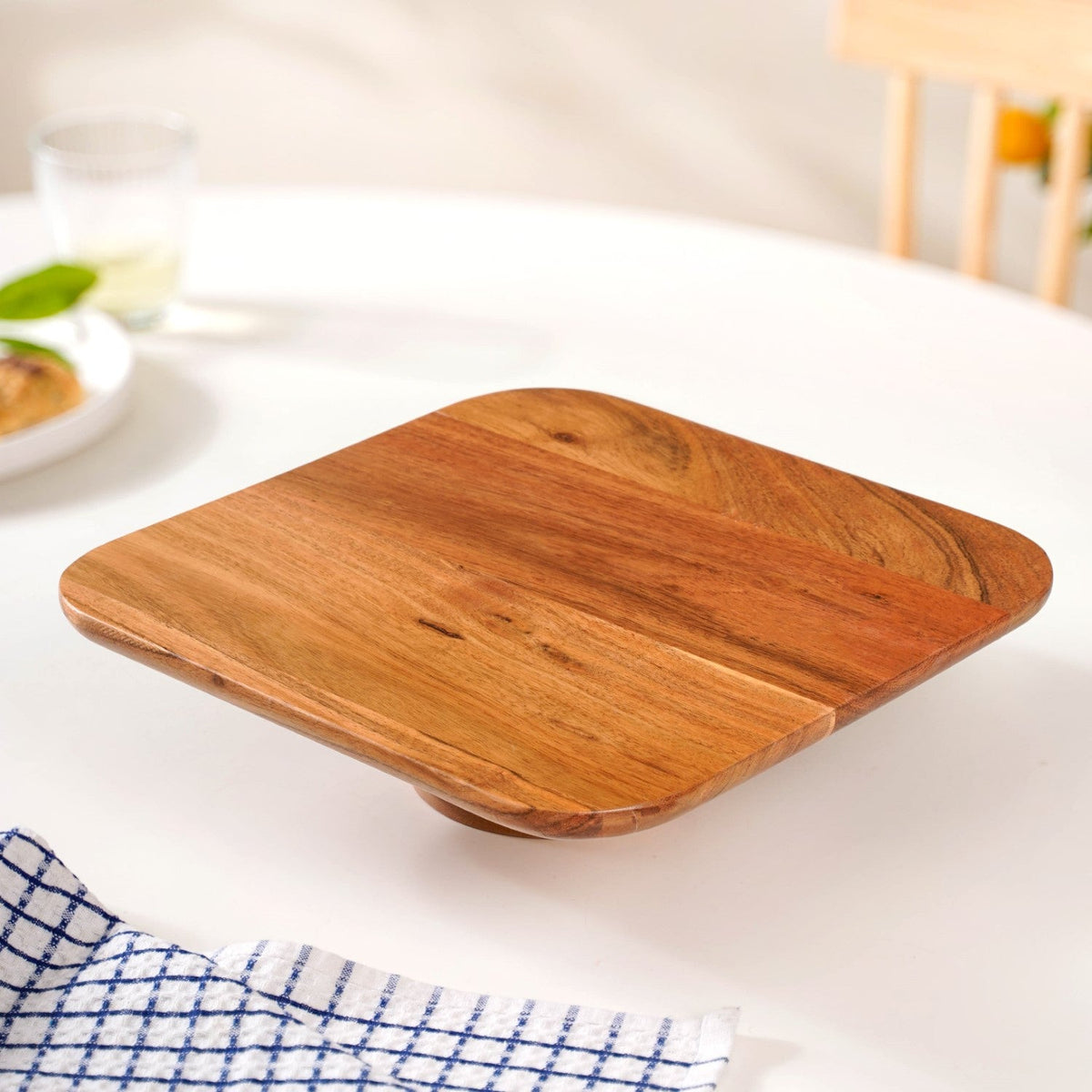 Acacia Wood Cake Stand Nestasia