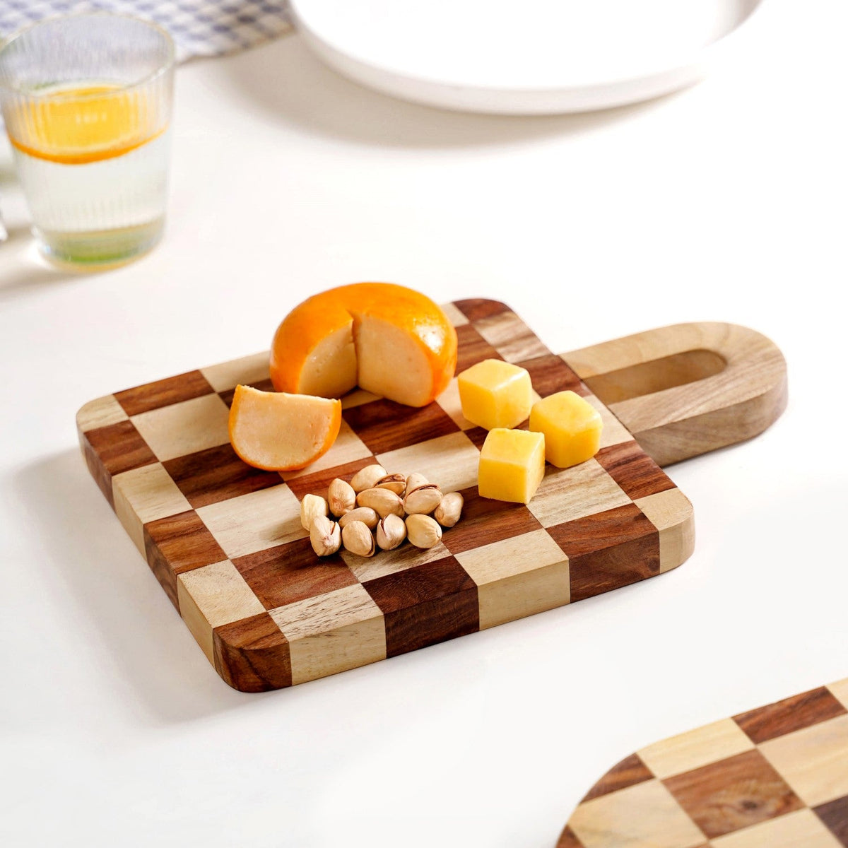 Atelier Checkered Serve And Slice Board Mini 29x20cm Nestasia