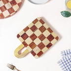 Atelier Checkered Serve And Slice Board Mini 29x20cm Nestasia