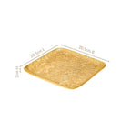 Golden Crest Floral Metal Decorative Tray Nestasia