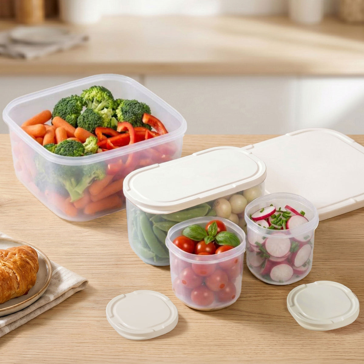 Nestable Food Storage Container Set Of 4 2150ml Nestasia