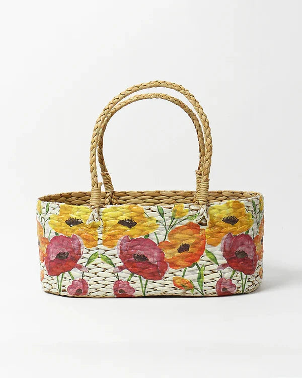 Seagrass Storage Organizer Basket for Gifts, Fruits, and Everyday Home Use