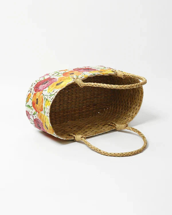 Seagrass Storage Organizer Basket for Gifts, Fruits, and Everyday Home Use