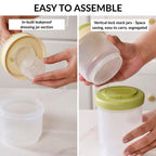 Stacko Breakfast Salad Box With Dressing Cup Green 1020ml Nestasia