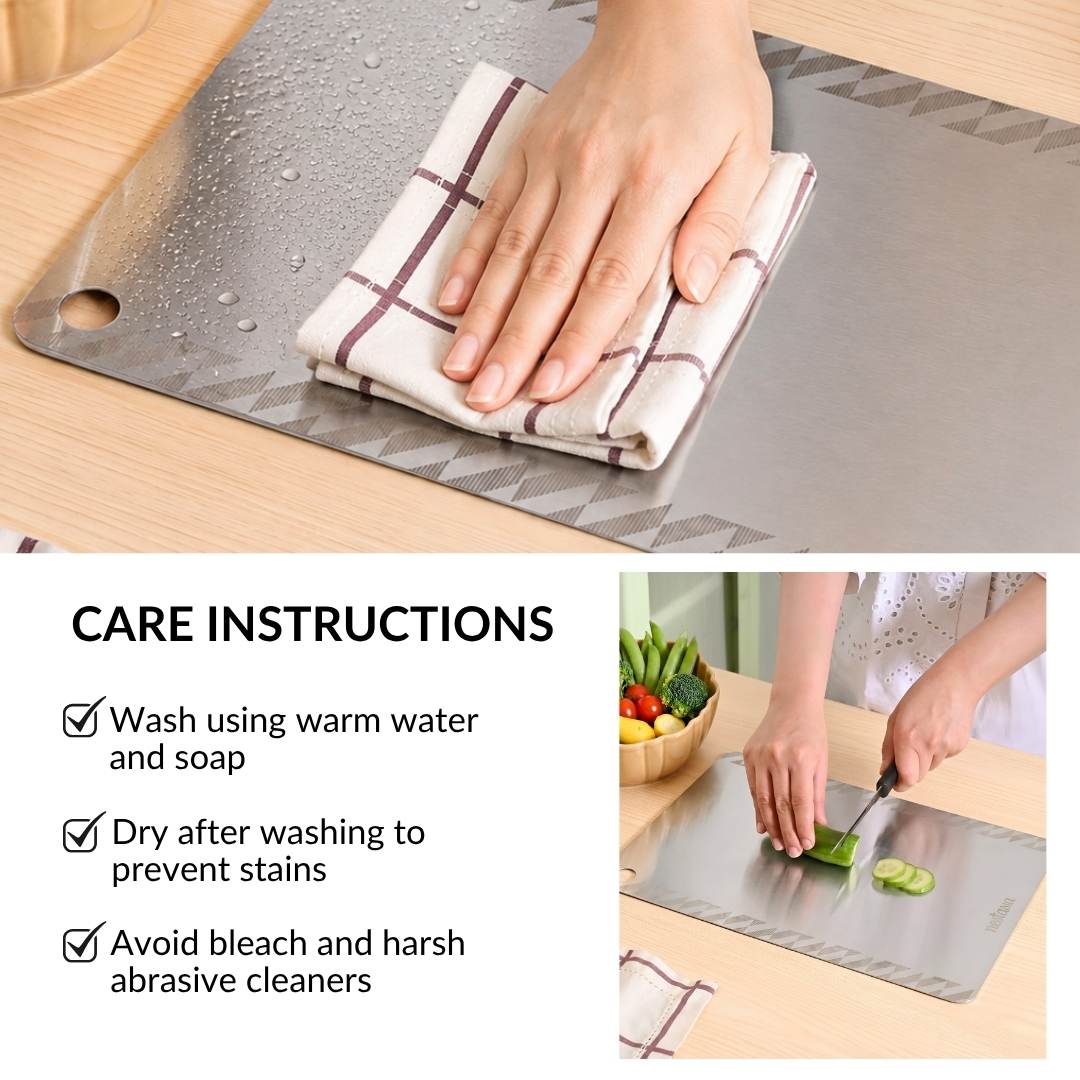 Stainless Steel Chopping Board 35x25cm Nestasia