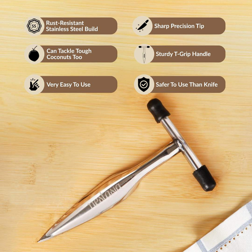 Stainless Steel Coconut Opener Nestasia