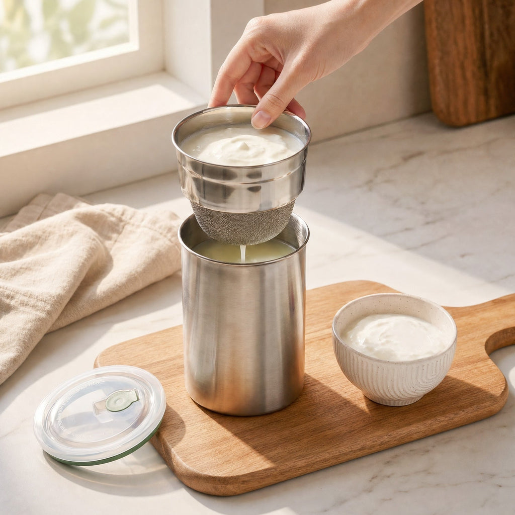Stainless Steel Curd Strainer 1000ml Nestasia