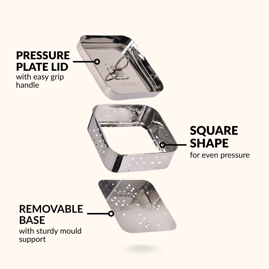Stainless Steel Paneer Maker Mould Press 550ml Nestasia