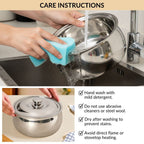 Stainless Steel Rice And Roti Casserole 3000ml Nestasia