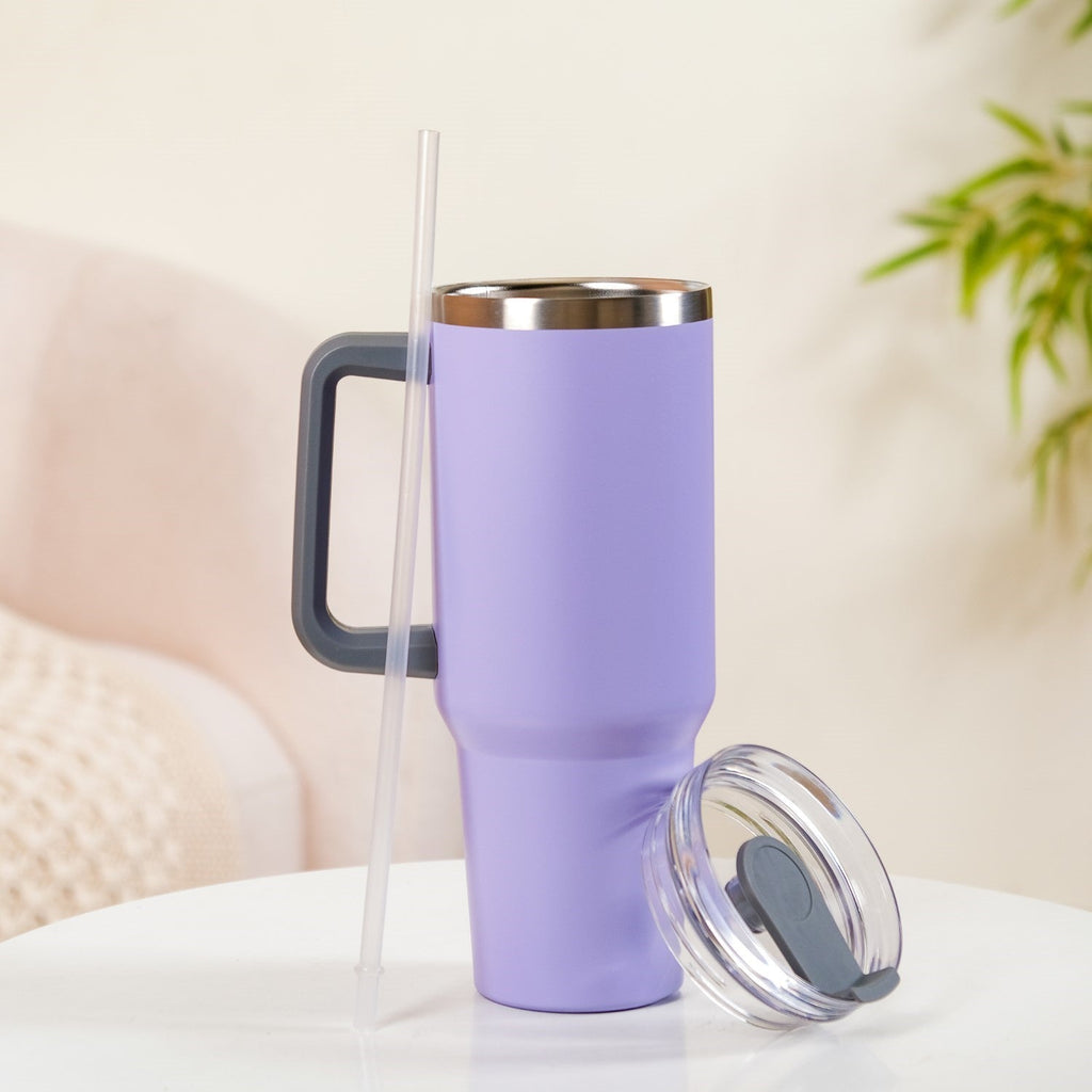 Sipper Bottle With Handle Insulated Leakproof Lilac 1200ml Nestasia