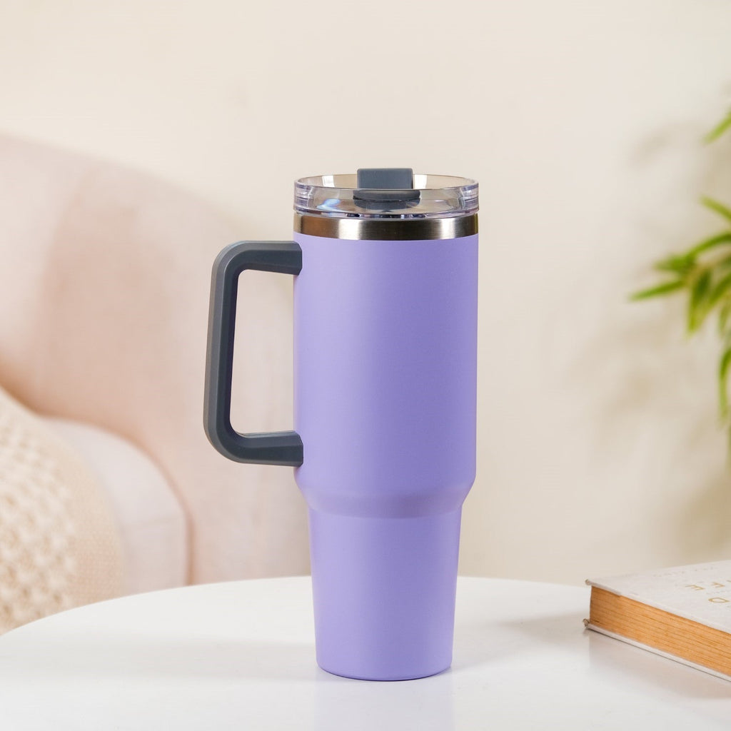 Sipper Bottle With Handle Insulated Leakproof Lilac 1200ml Nestasia