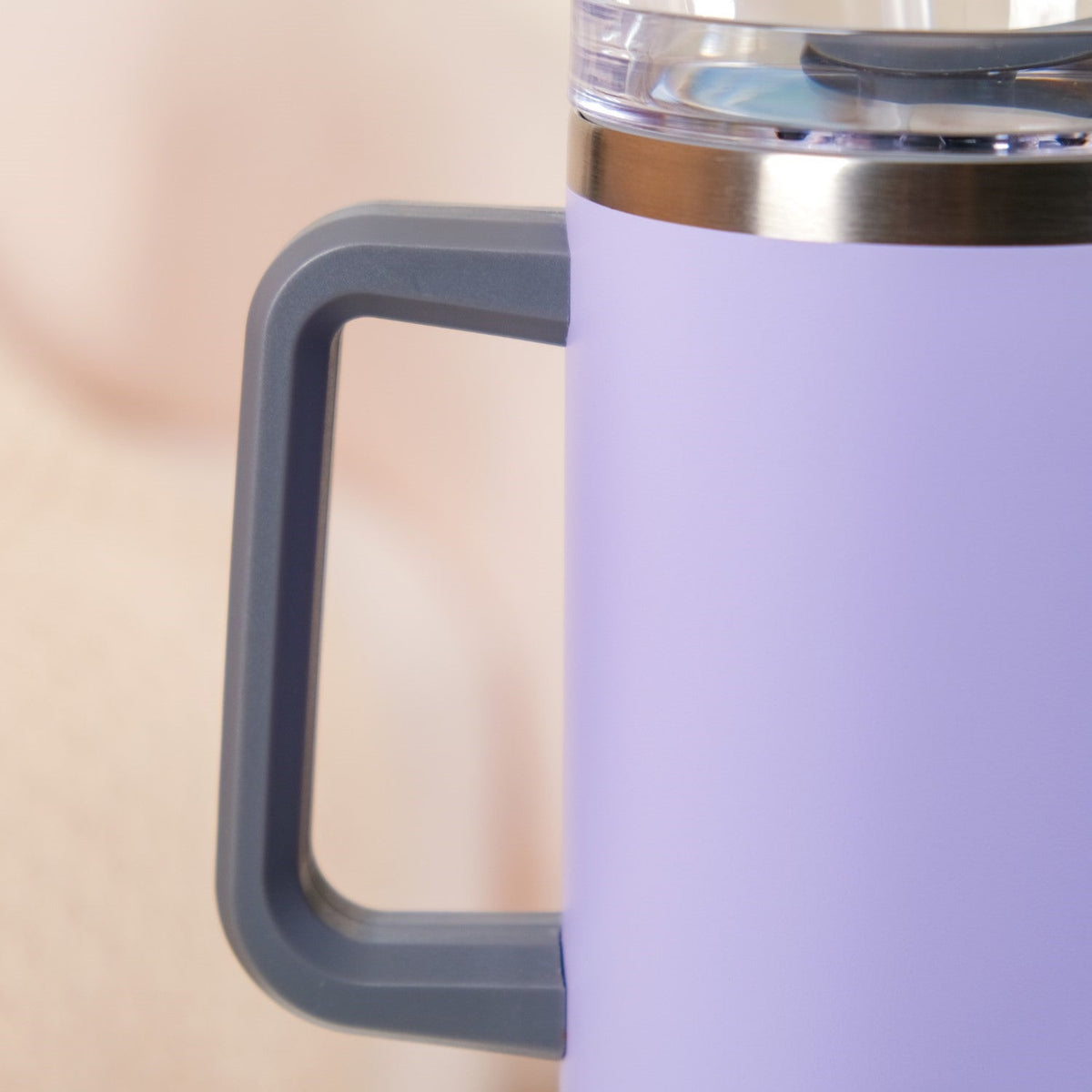 Sipper Bottle With Handle Insulated Leakproof Lilac 1200ml Nestasia