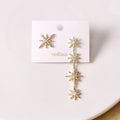 Starry Night Stone Studded Gold Earrings Nestasia