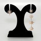 Starry Night Stone Studded Gold Earrings Nestasia