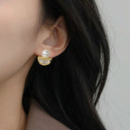 Stone And Pearl Harmony Earrings Nestasia